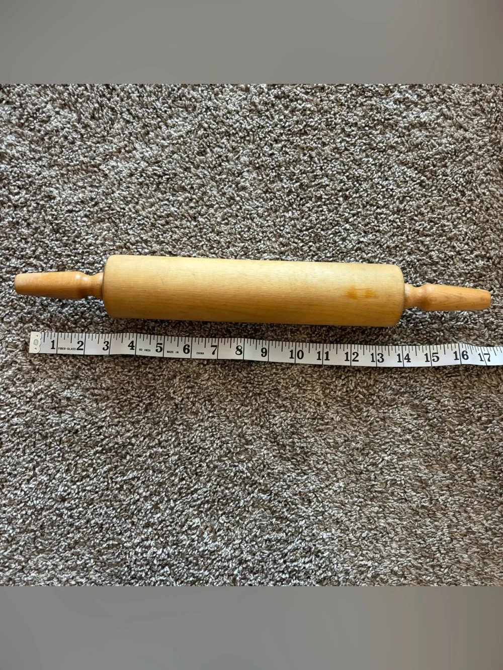 Vintage Baribo Maid Rolling Pin Hardwood 16.5”